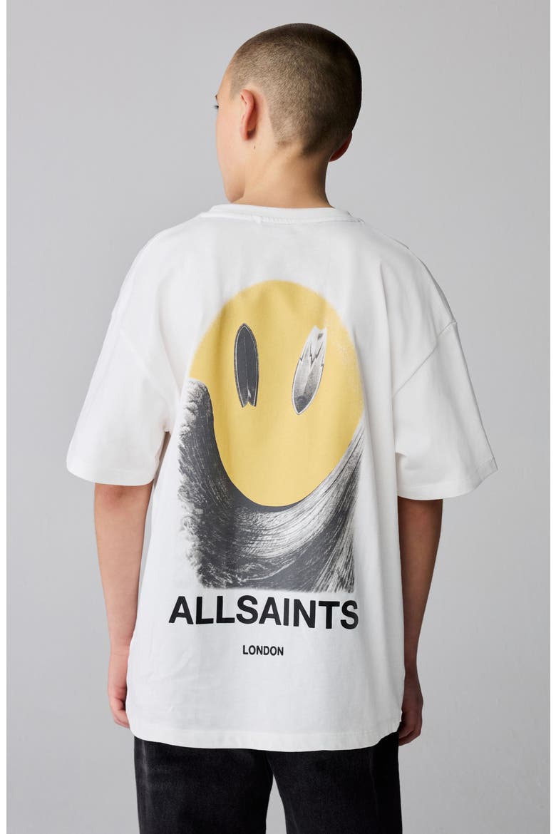 Kids' Smile Cotton Graphic T-Shirt, Alternate, color, WHITE