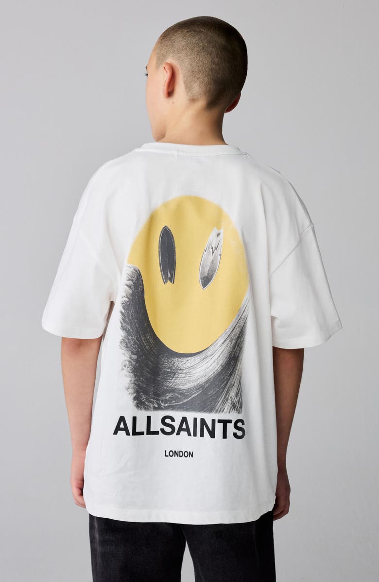 smALLSAINTS by ALLSAINTS Kids' Smile Cotton Graphic T-Shirt, Alternate, color, White