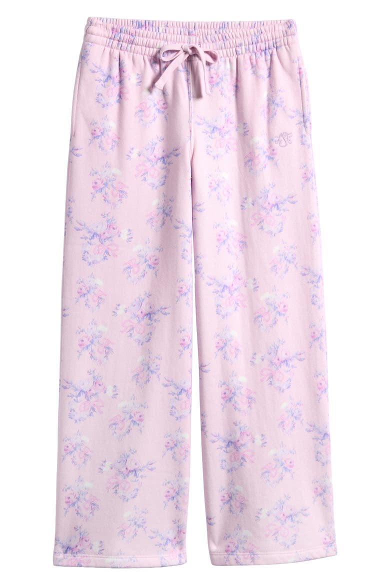 Kids' Selbie Cotton Blend Sweatpants, Main, color, ICED MAUVE