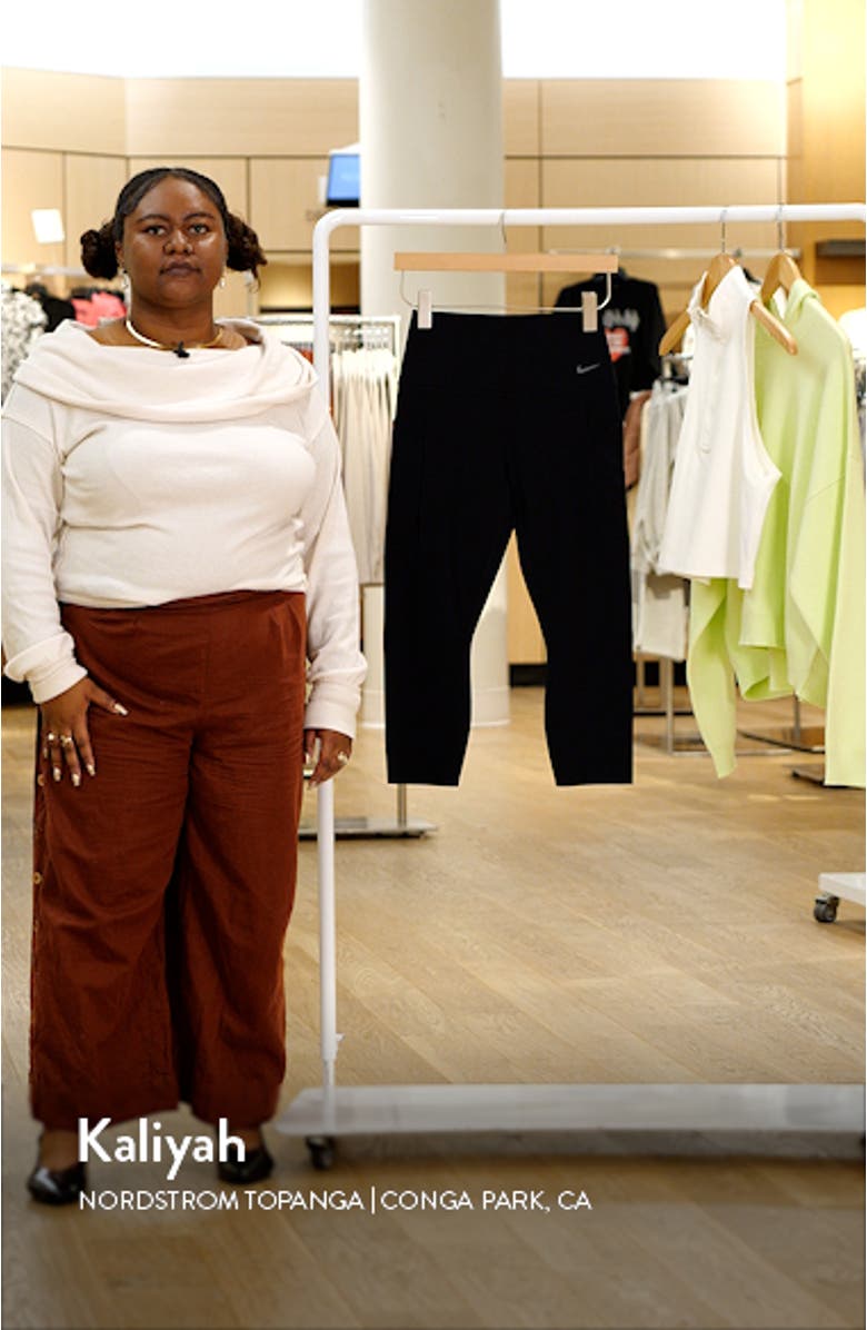 Universa Medium Support High Waist Crop Leggings, sales video thumbnail