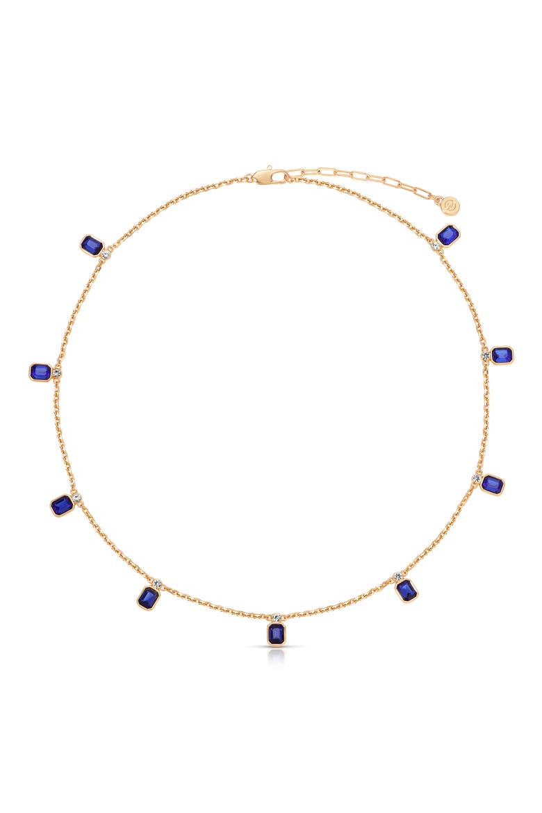 Deco Charm Necklace, Main, color, SAPPHIRE