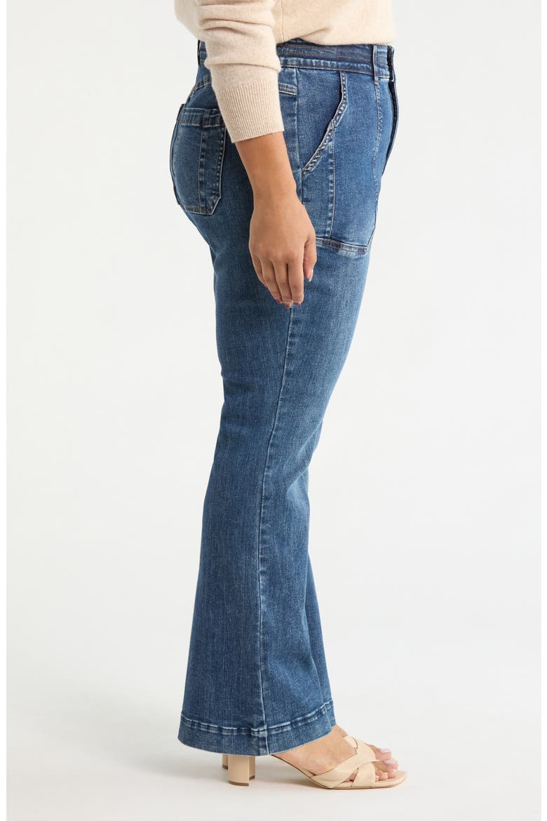 Madison High Waist Bootcut Jeans, Alternate, color, MID BLUE