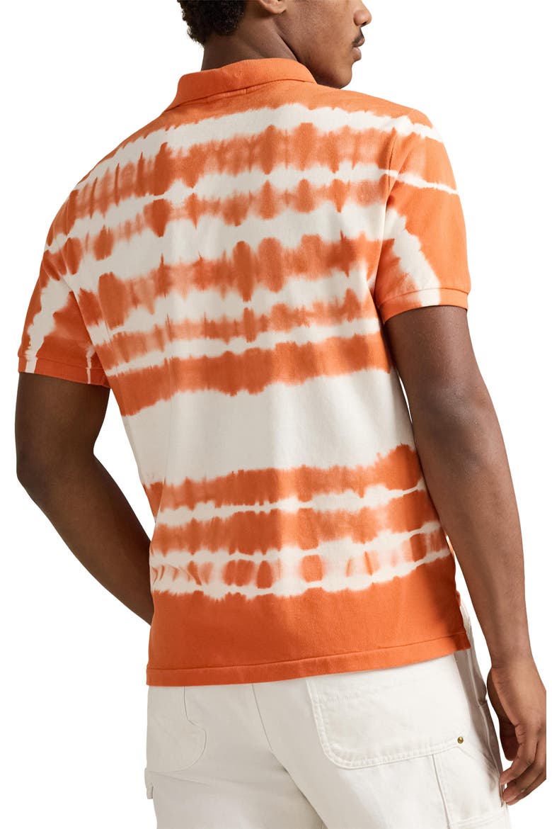 Classic Fit Tie Dye Cotton Piqué Polo, Alternate, color, SOLAR SKY MULTI