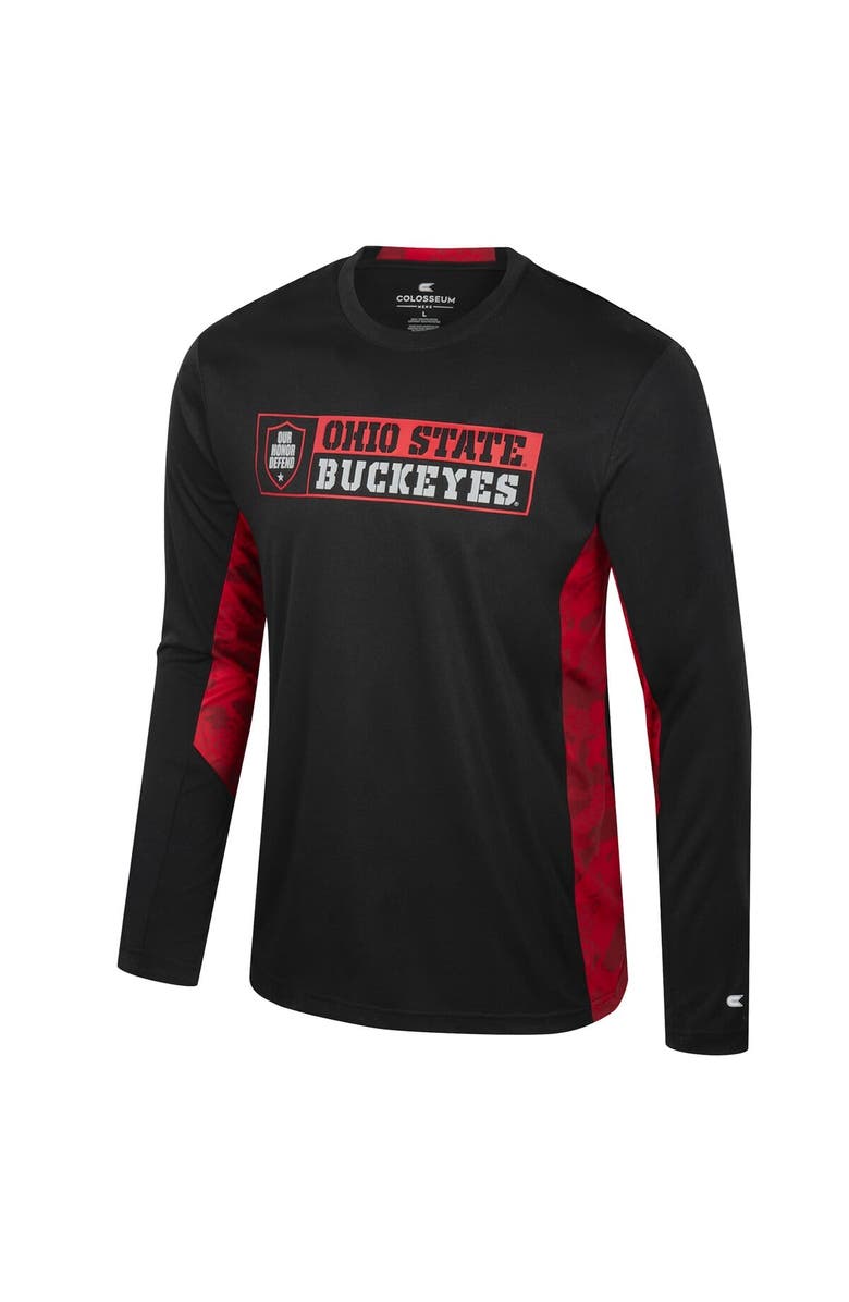 COLOSSEUM Men's Colosseum  Black Ohio State Buckeyes Big & Tall On Honor Long Sleeve T-Shirt, Alternate, color, 