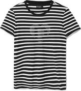 Desigual Daisy Stripe Cotton Graphic T-Shirt