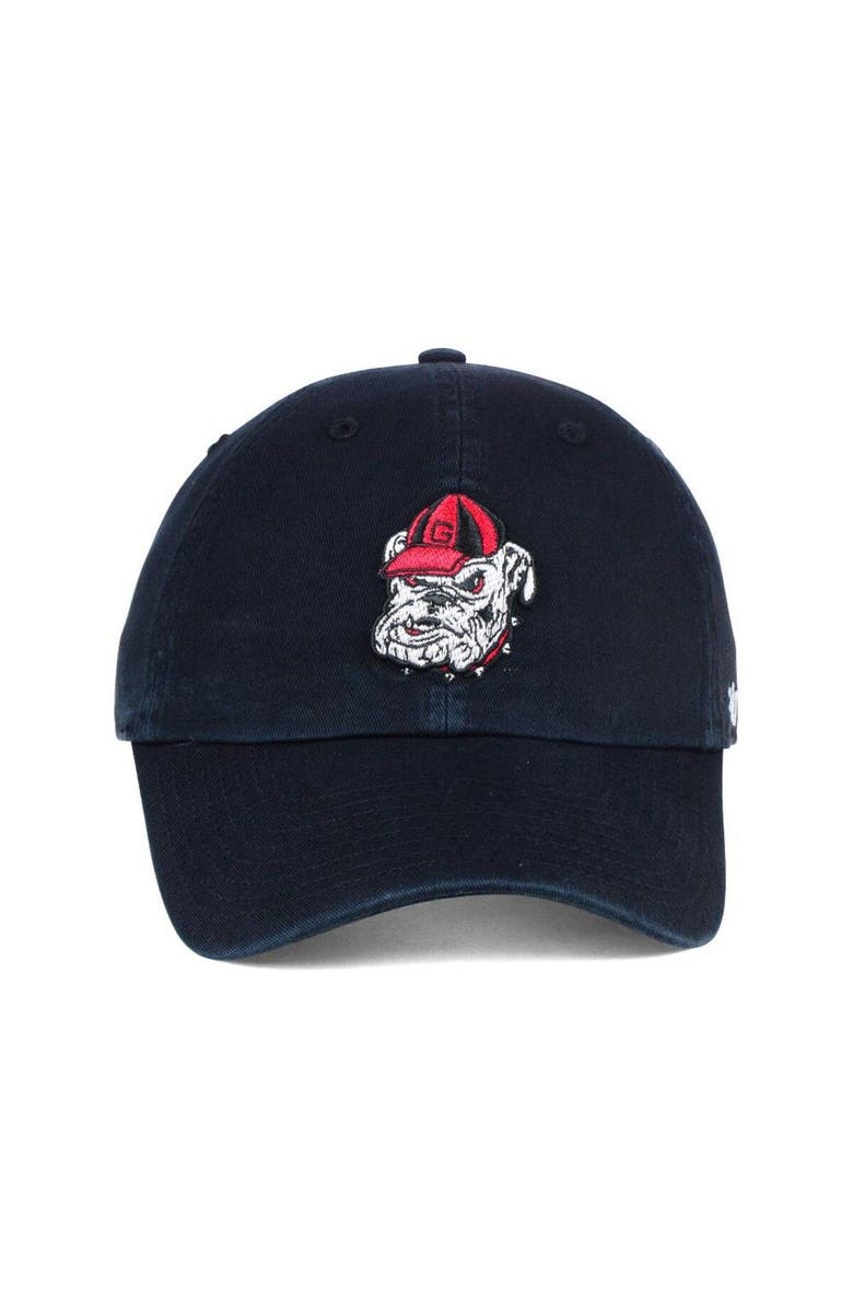 '47 Men's '47 Black Georgia Bulldogs Vintage Clean Up Adjustable Hat, Alternate, color, Black