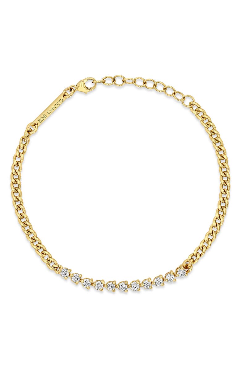 Zoë Chicco Diamond Tennis Bracelet, Alternate, color,