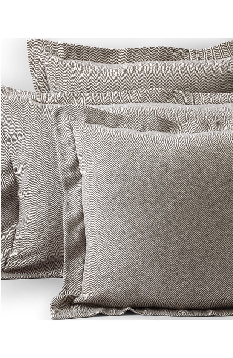 Lands' End Luxe Flannel Yarn Dyed Pillow Sham, Main, color, 