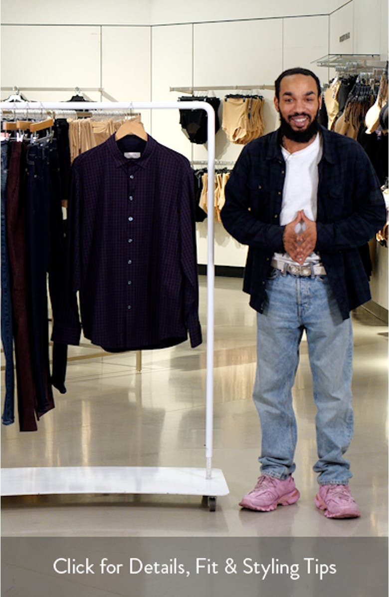 Jax OoohCotton<sup>®</sup> Check Print Button-Up Shirt, sales video thumbnail