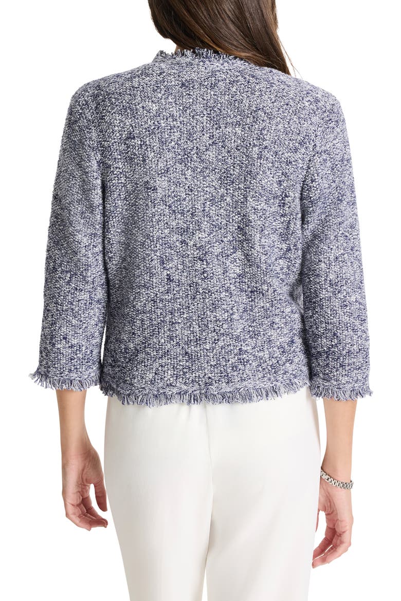 Mixed Knit Jacket, Alternate, color, INDIGO MIX