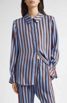 Stripe Button-Up Shirt