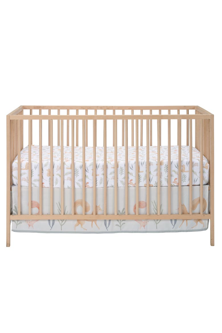Whispering Woods Baby/Toddler Fitted Crib Sheet, Alternate, color, White