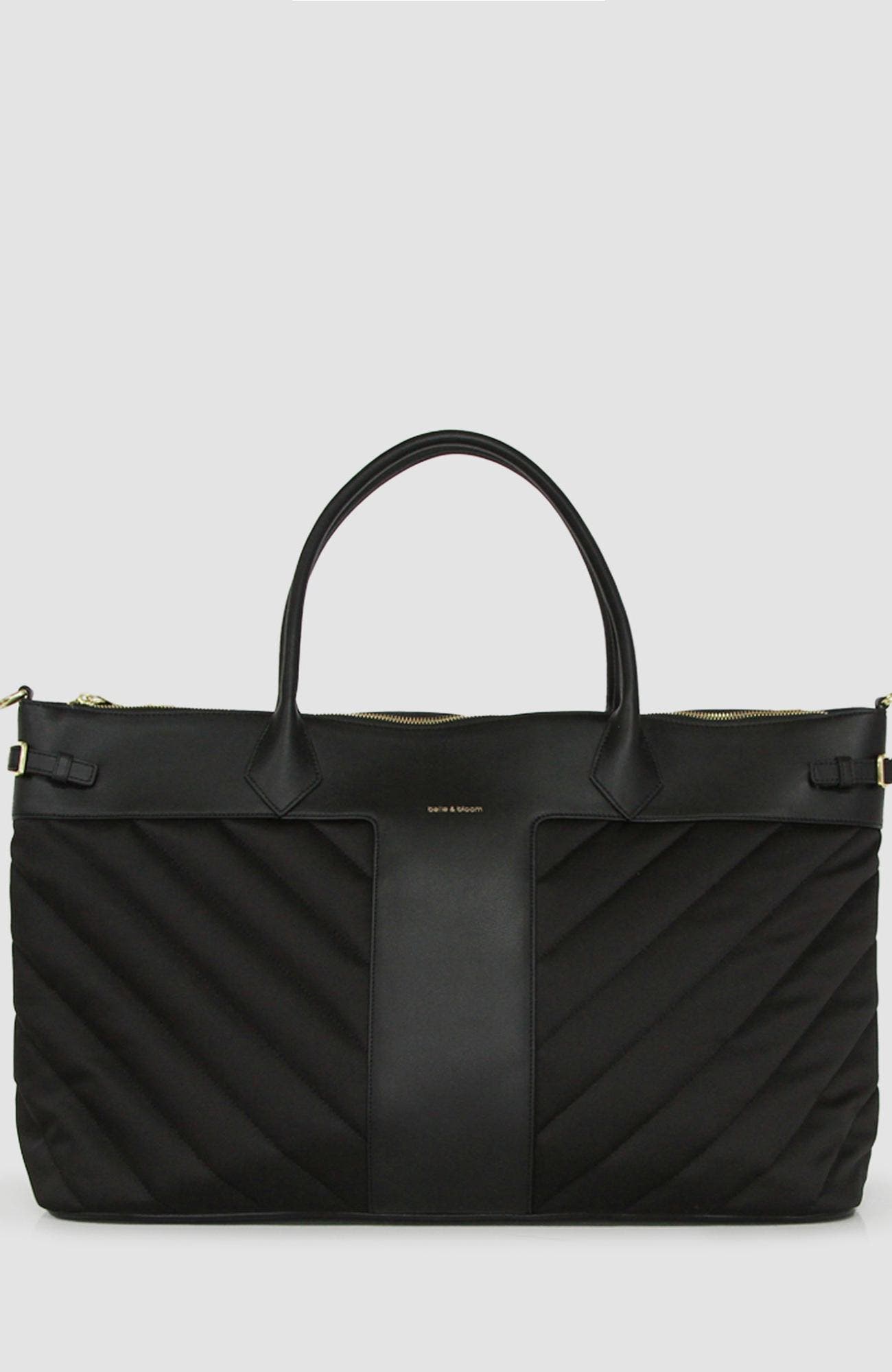 Belle & Bloom Meet Me in Paris Weekender Bag, Main, color, Black