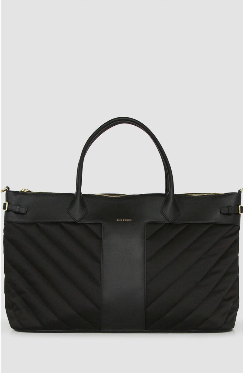 Belle & Bloom Meet Me in Paris Weekender Bag, Main, color, Black