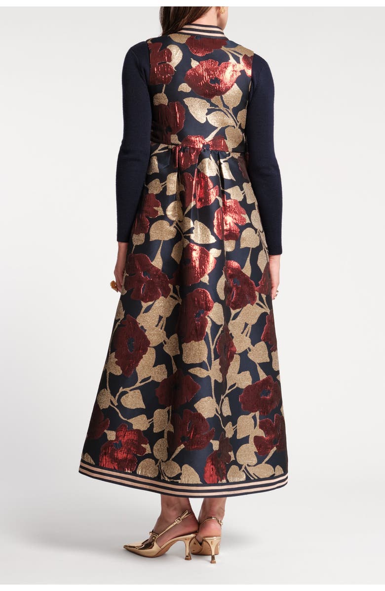 Frances Valentine Susie Jacket Floating Floral, Alternate, color, Navy/Gold/Multi