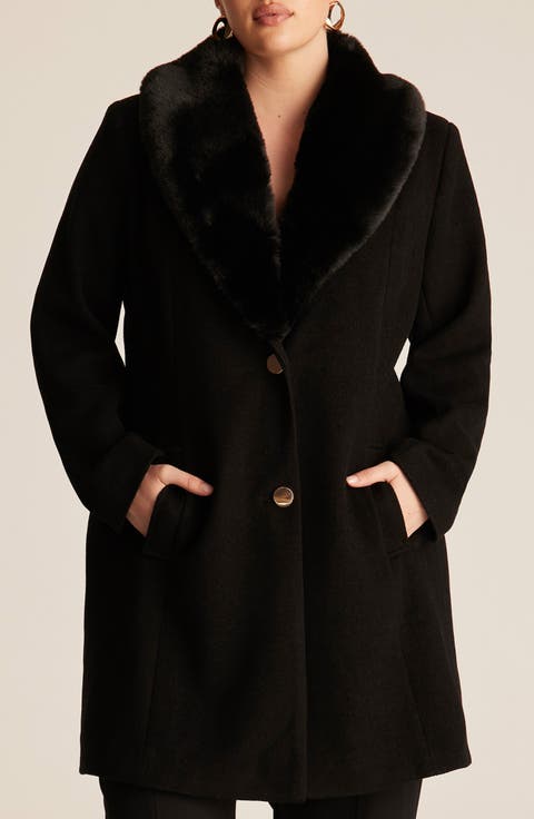 Albany Faux Fur Collar Coat