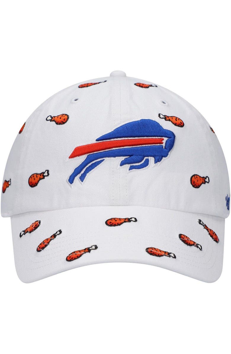 '47 Women's '47 White Buffalo Bills Team Confetti Clean Up Adjustable Hat, Alternate, color, White