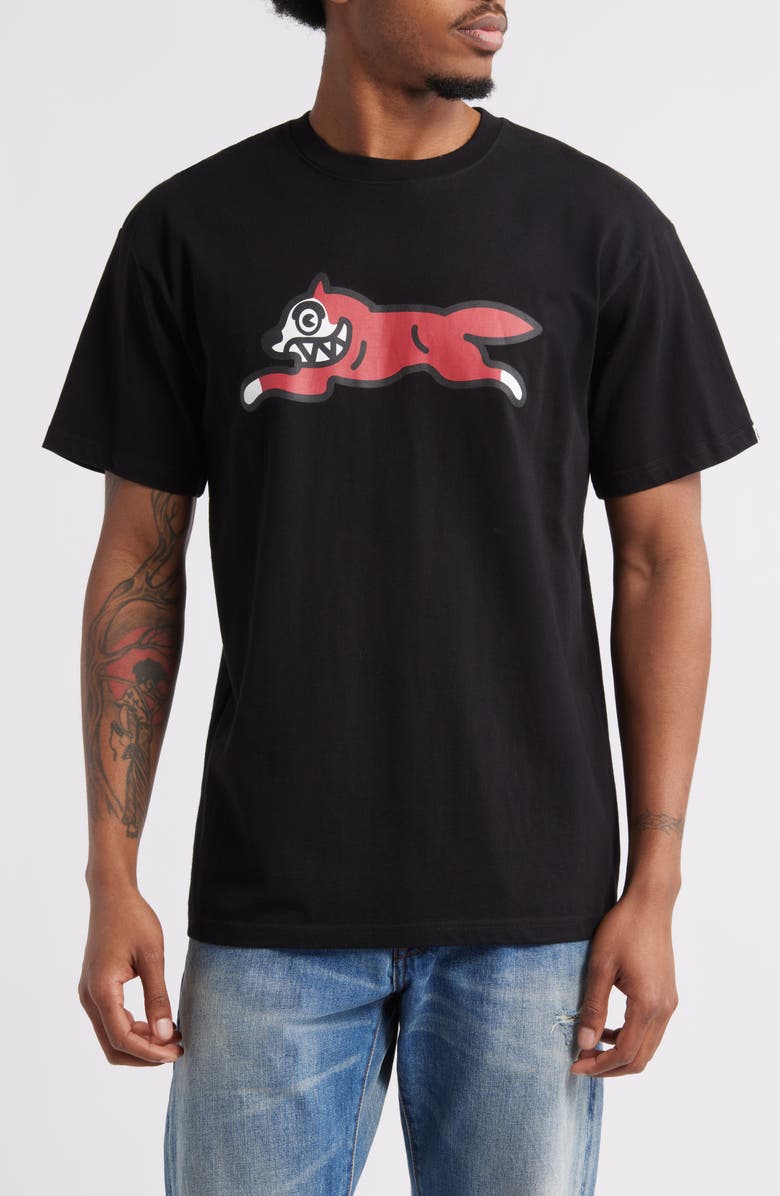 ICECREAM Running Dog Graphic T-Shirt, Main, color, Black