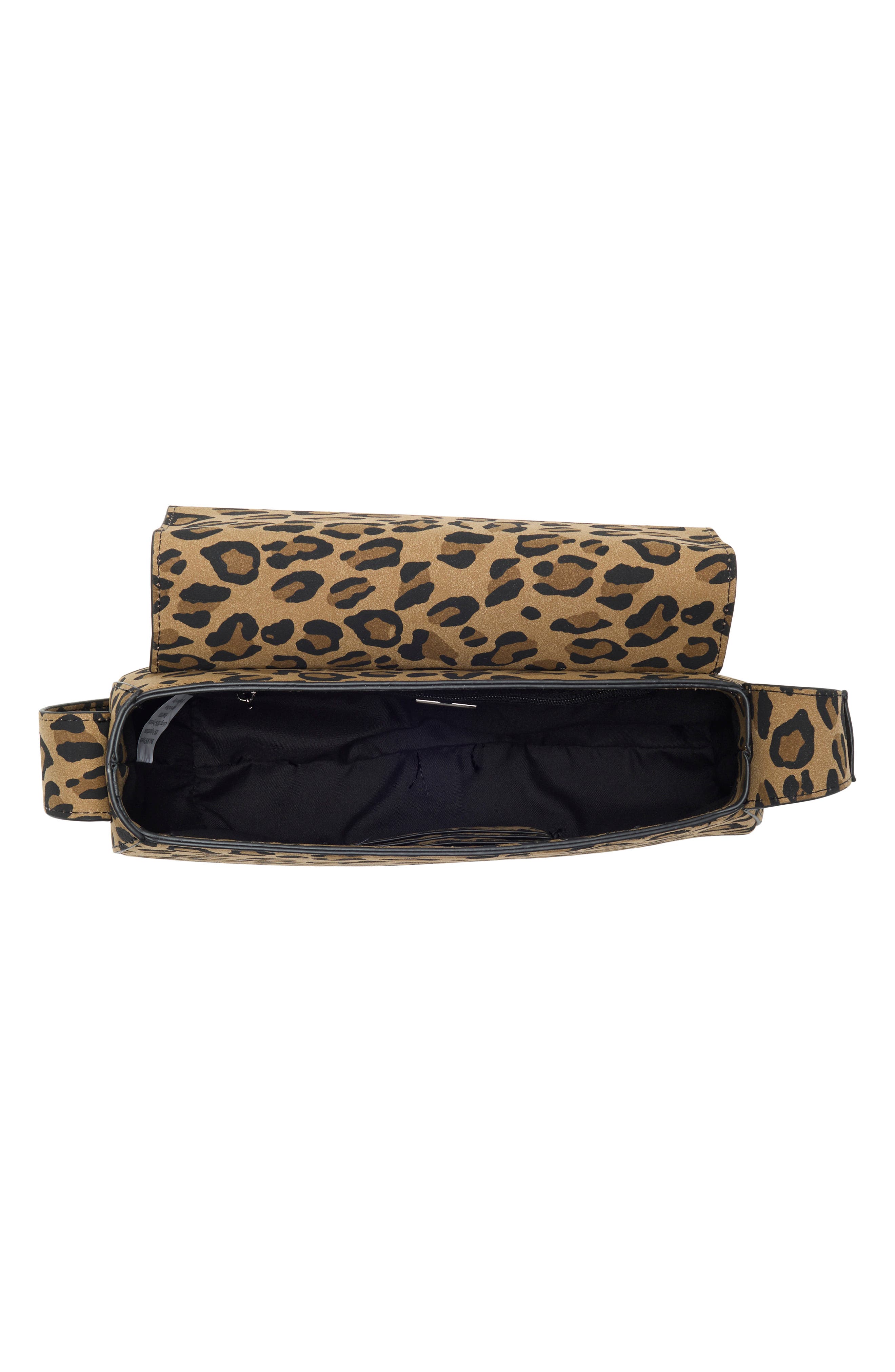 East/West Leopard Print Shoulder Bag, Alternate, color, LEOPARD