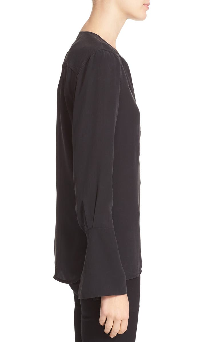 Equipment Kenley Bell Cuff Silk Blouse, Alternate, color, 