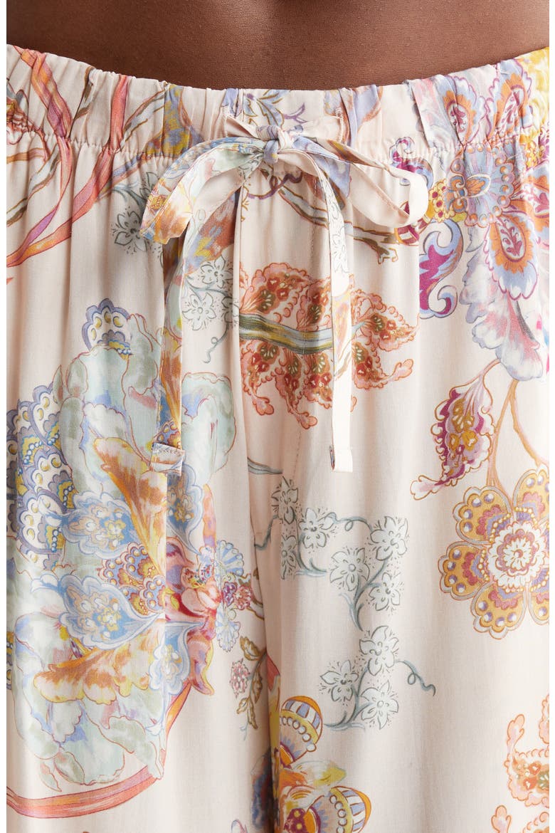 Coco Floral Pajamas, Alternate, color, CREAM