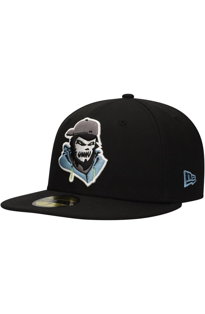 New Era Men's New Era Black Cucuys de San Bernardino Copa de la Diversión 59FIFTY Fitted Hat, Alternate, color, 