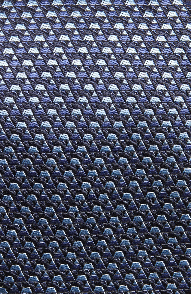 ZEGNA TIES Small Triangle Silk Tie, Alternate, color, Blue