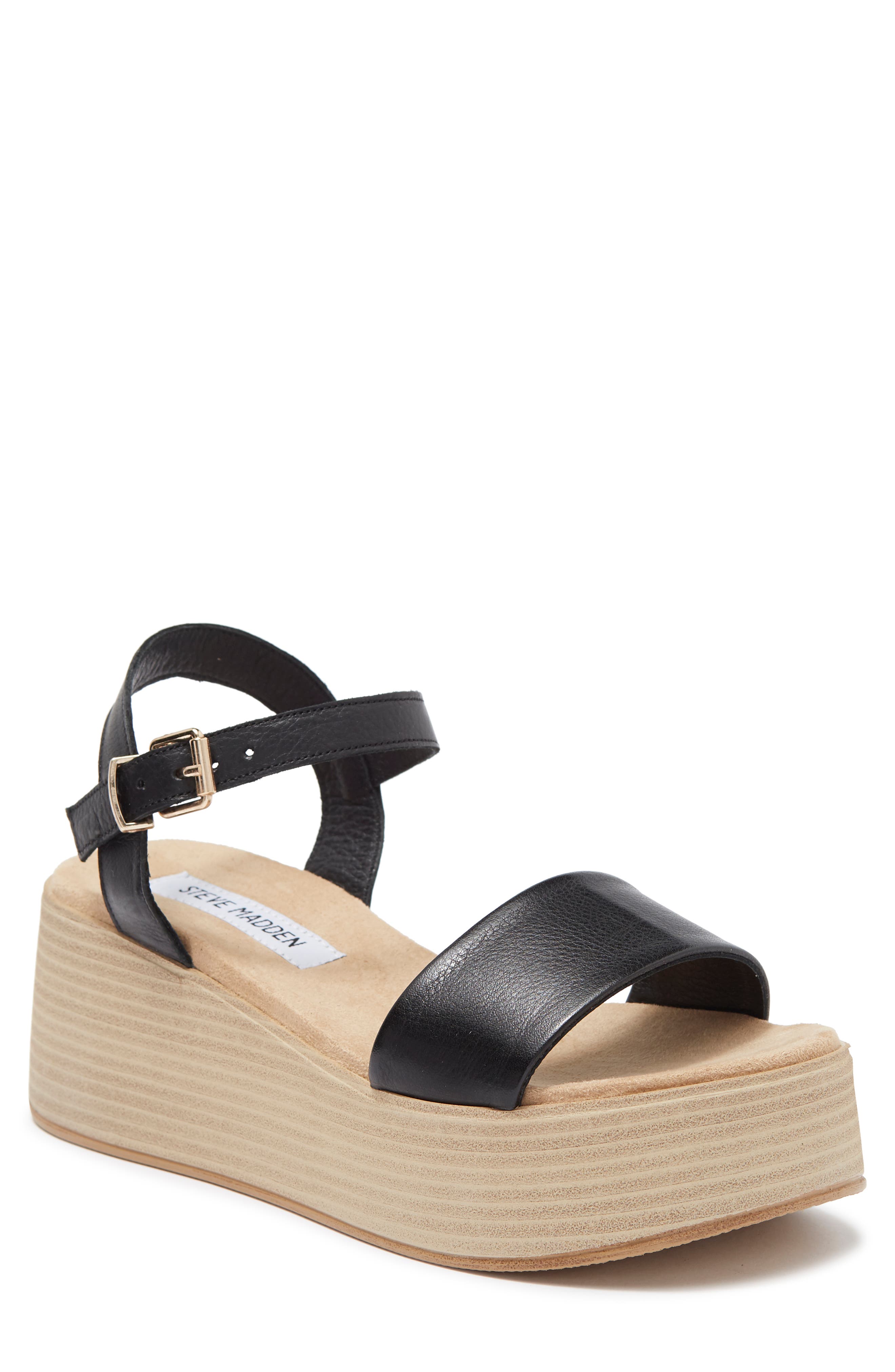 Steve Madden Piano Platform Wedge Sandal, Main, color, 