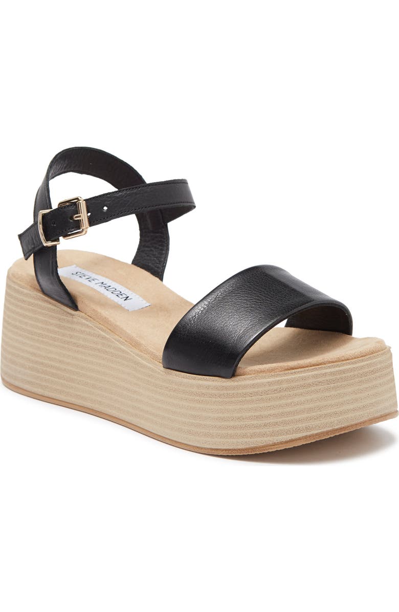 Steve Madden Piano Platform Wedge Sandal, Main, color,