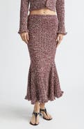Proenza Schouler Colette Cotton & Linen Popcorn Slub Trumpet Skirt