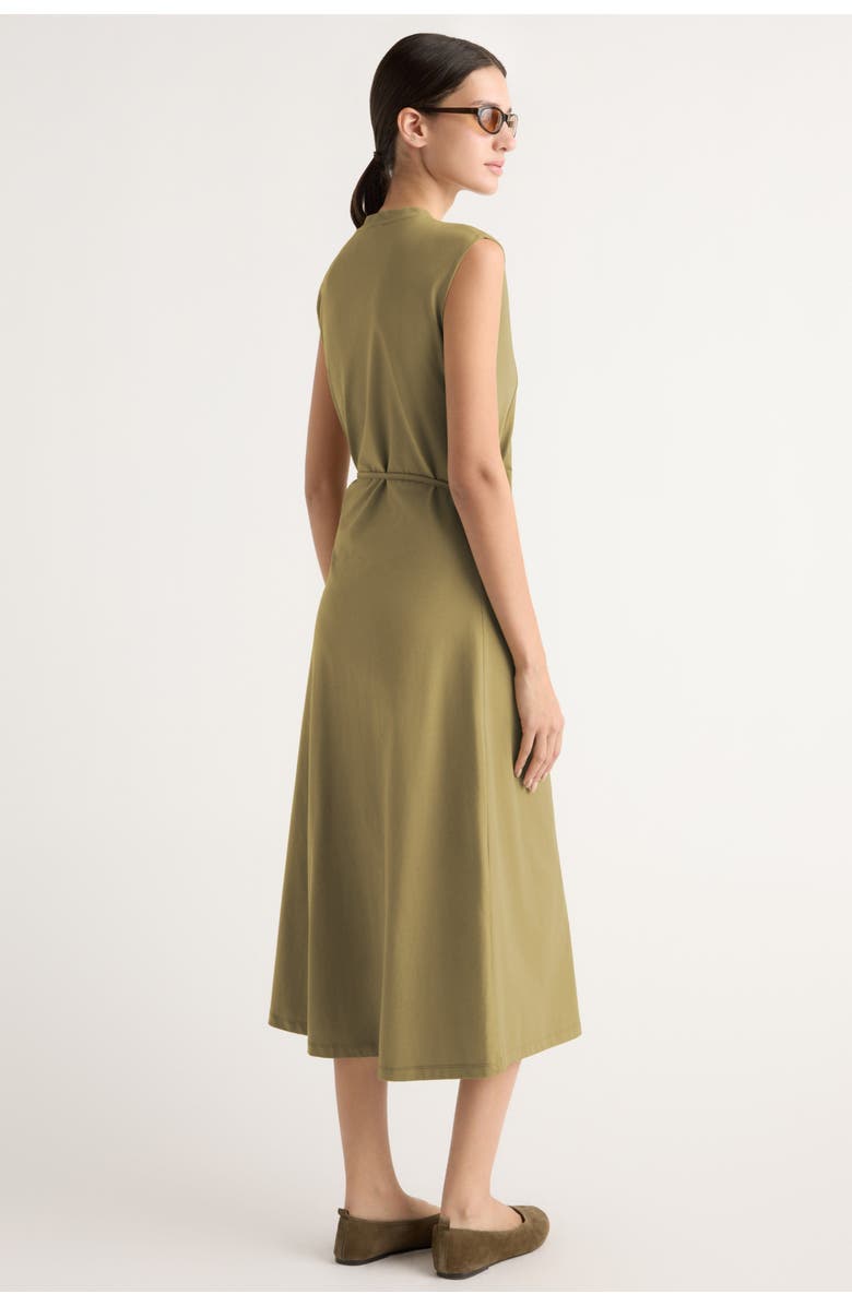 Modern Citizen Agnes Twist-Drape Jersey Dress, Alternate, color, Khaki Yellow