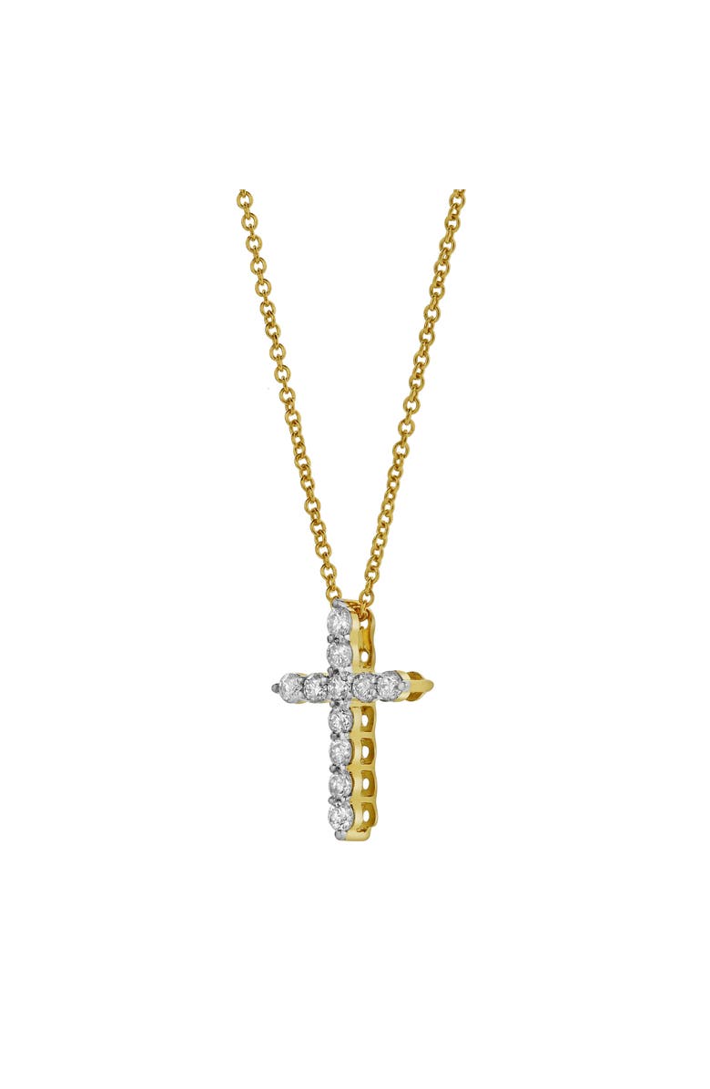 LuvMyJewelry Sacred Cross Diamond Pendant in 10K Yellow Gold, Alternate, color, 10K Yellow Gold