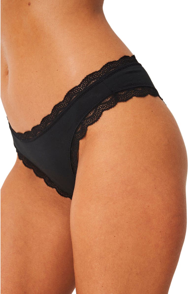 Stripe & Stare Brazilian Four Pack, Alternate, color, Black