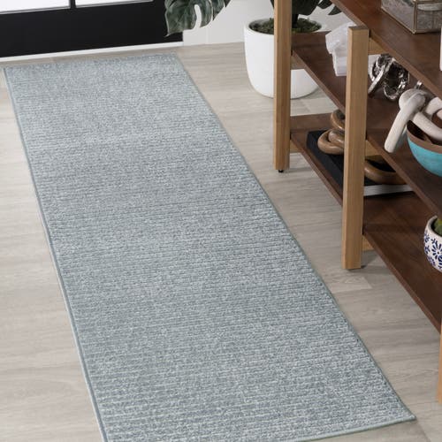 JONATHAN Y JONATHAN Y AARHUS HIGH-LOW MINIMALIST SCANDI STRIPED INDOOR/OUTDOOR AREA RUG