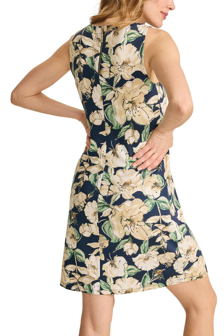 Darcy Floral Print Sleeveless Minidress, Alternate, color, COASTLINE