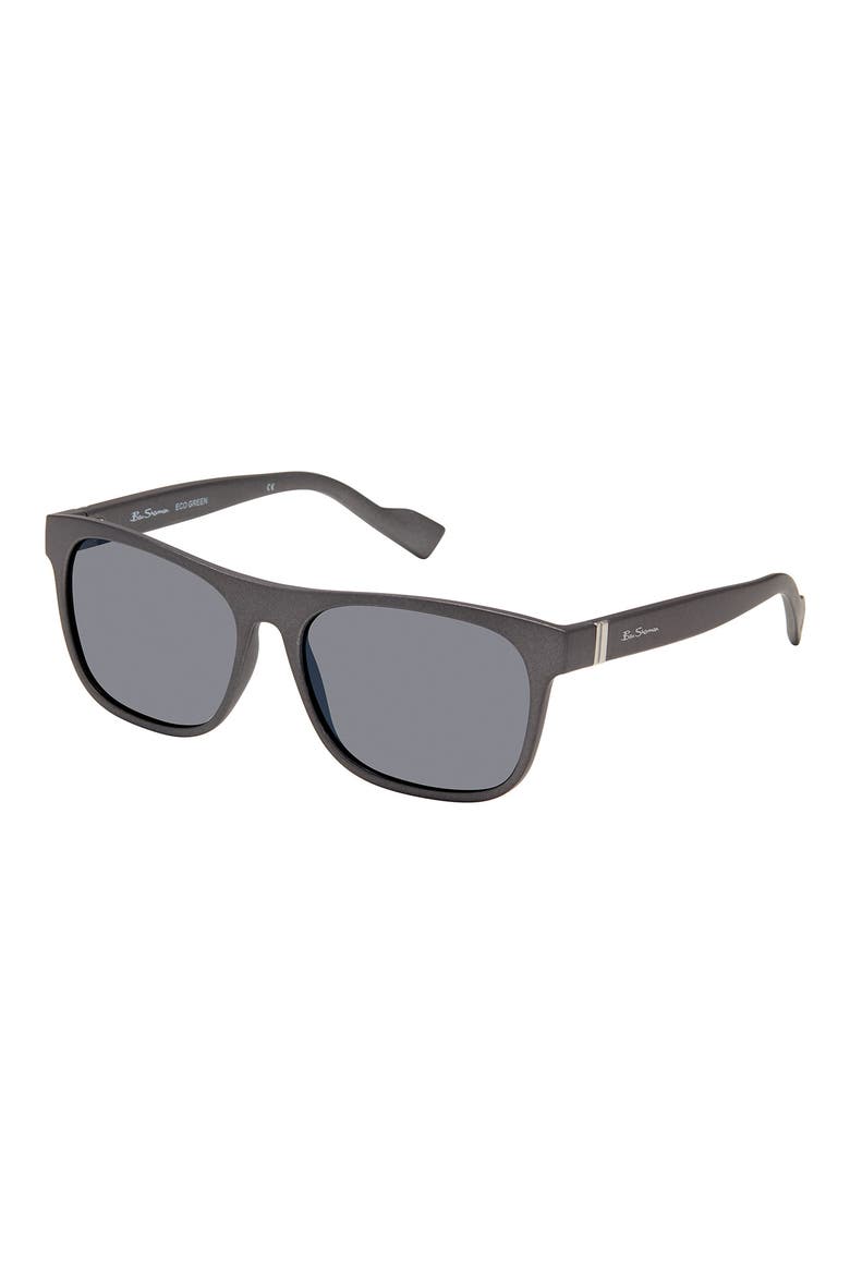 60mm Square Sunglasses, Main, color, MATTE GRAPHITE