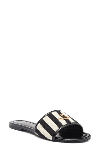 Kurt Geiger London Greenwich Slide Sandal In Charcoal