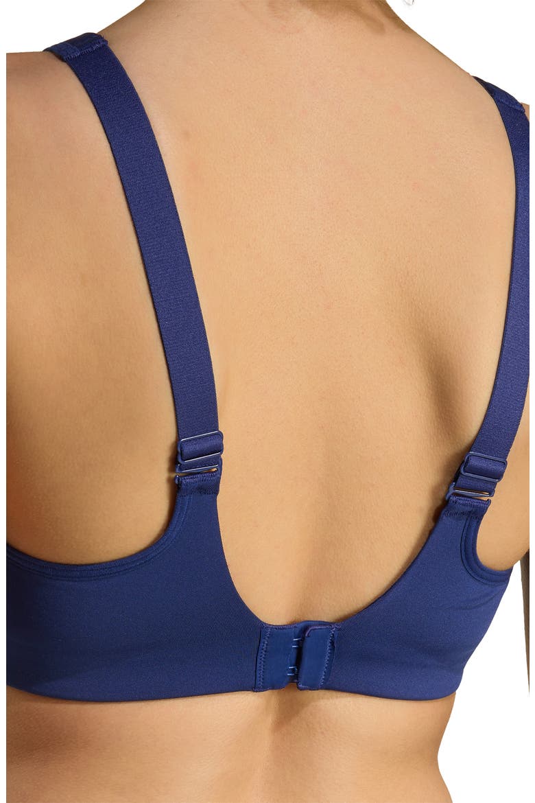 Optime Workout High Support Sports Bra, Alternate, color, DARK BLUE
