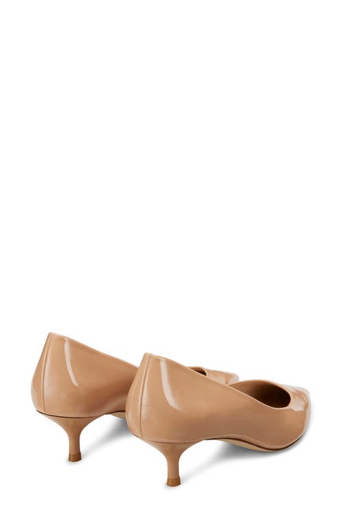 Stuart Weitzman Stuart 75 Womens Patent Pointed Toe Pumps In Adobe