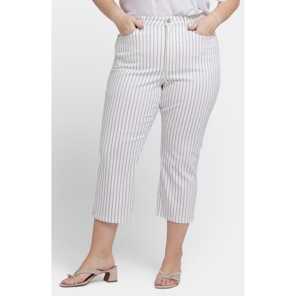 Nydj Joni High Waist Capri Jeans In Beach Cruise Stripe