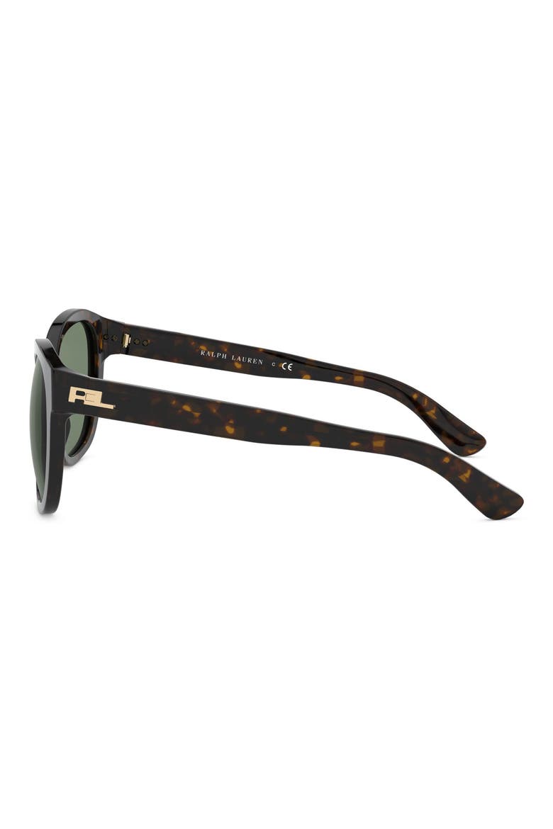 54mm Square Sunglasses, Alternate, color, SHINY DARK HAVANA/GREEN