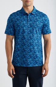 Bugatchi Vincent OoohCotton® Leaf Print Polo