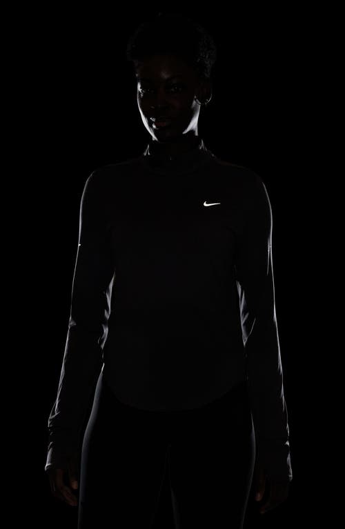 Nike Swift Dri-fit Uv Half Zip Running Top In Gray