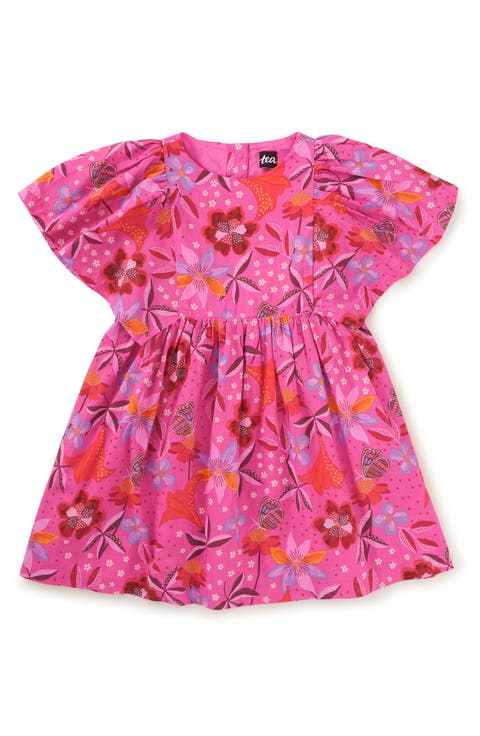 Butterfly Sleeve Twirl Dress