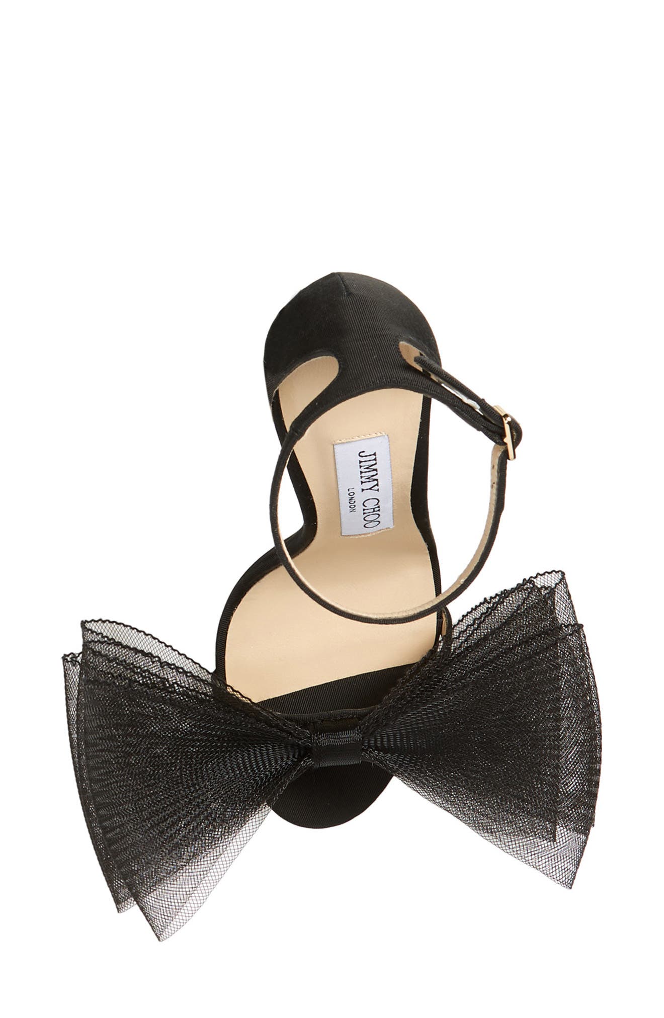 Jimmy Choo Aveline Bow Ankle Strap Sandal, Alternate, color, 