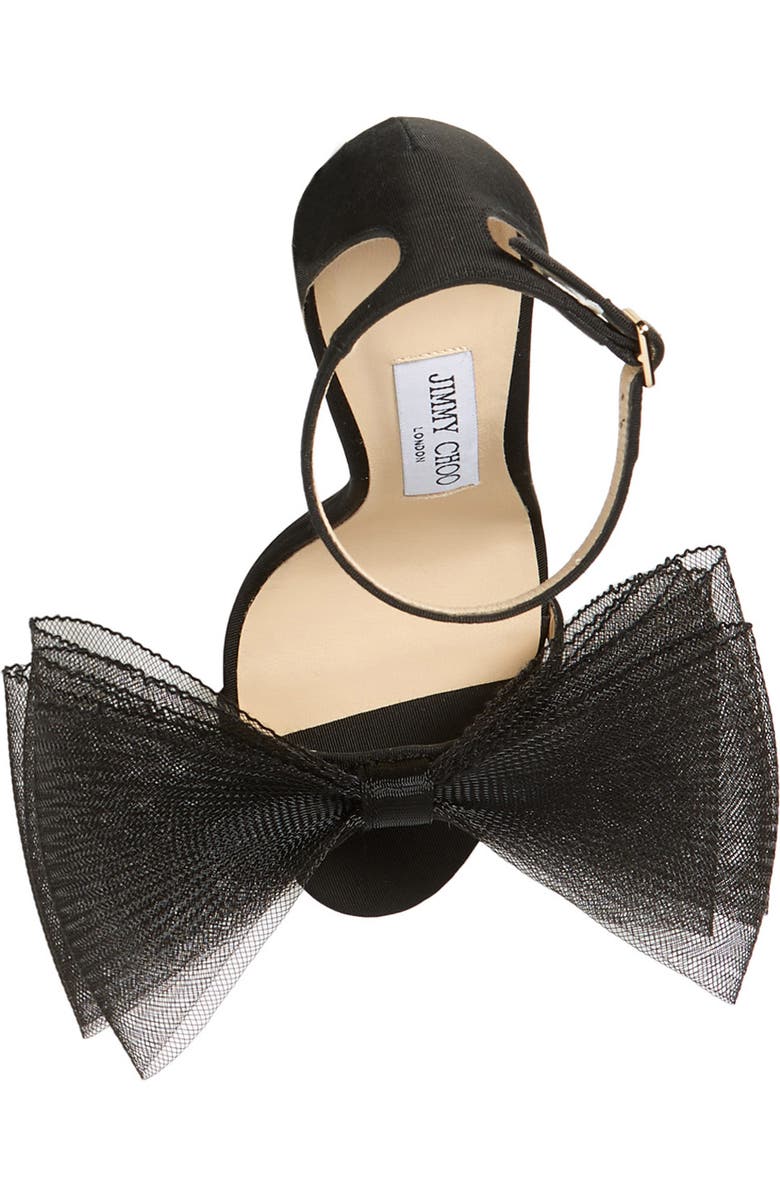 Jimmy Choo Aveline Bow Ankle Strap Sandal, Alternate, color,