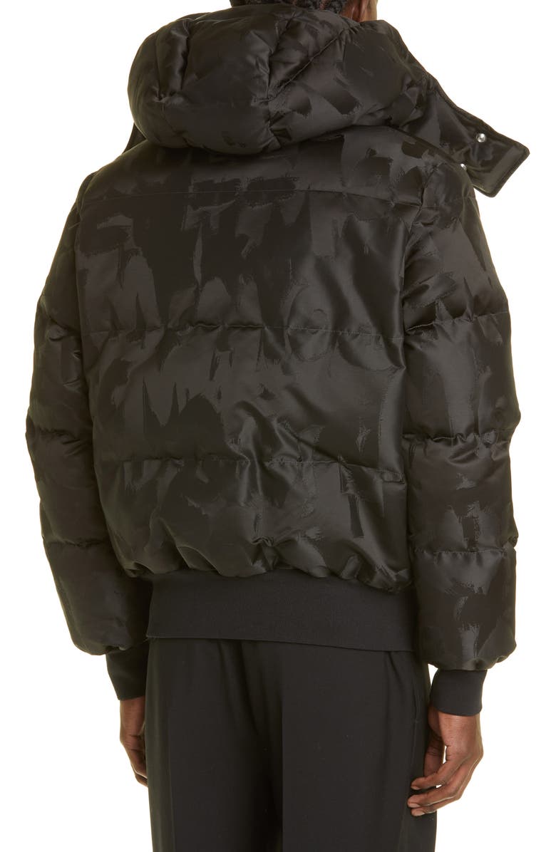 McQueen Graffiti Print Puffer Jacket, Alternate, color, 