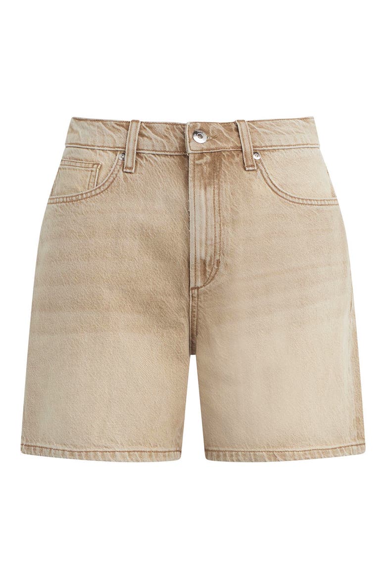 The Harlowe Mid Thigh Relaxed Denim Shorts, Alternate, color, WASHED TANNIN