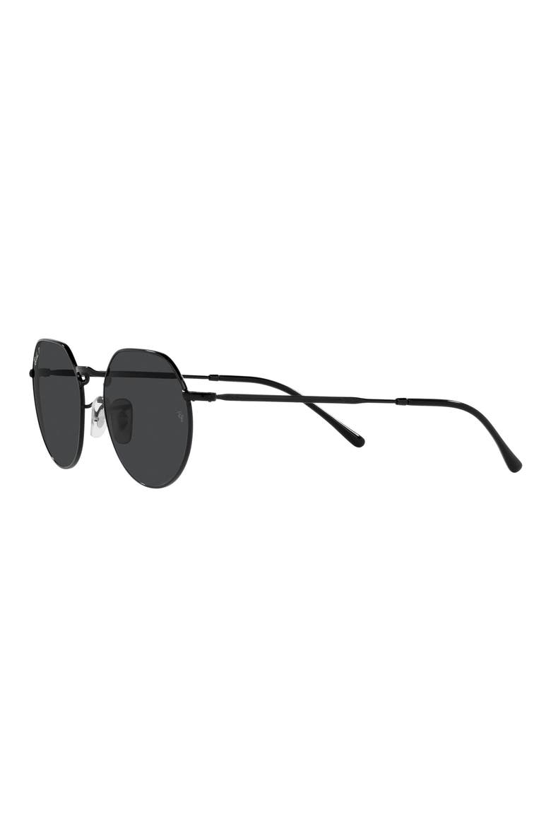 Jack 53mm Polarized Sunglasses, Alternate, color, BLACK / POLARIZED BLACK