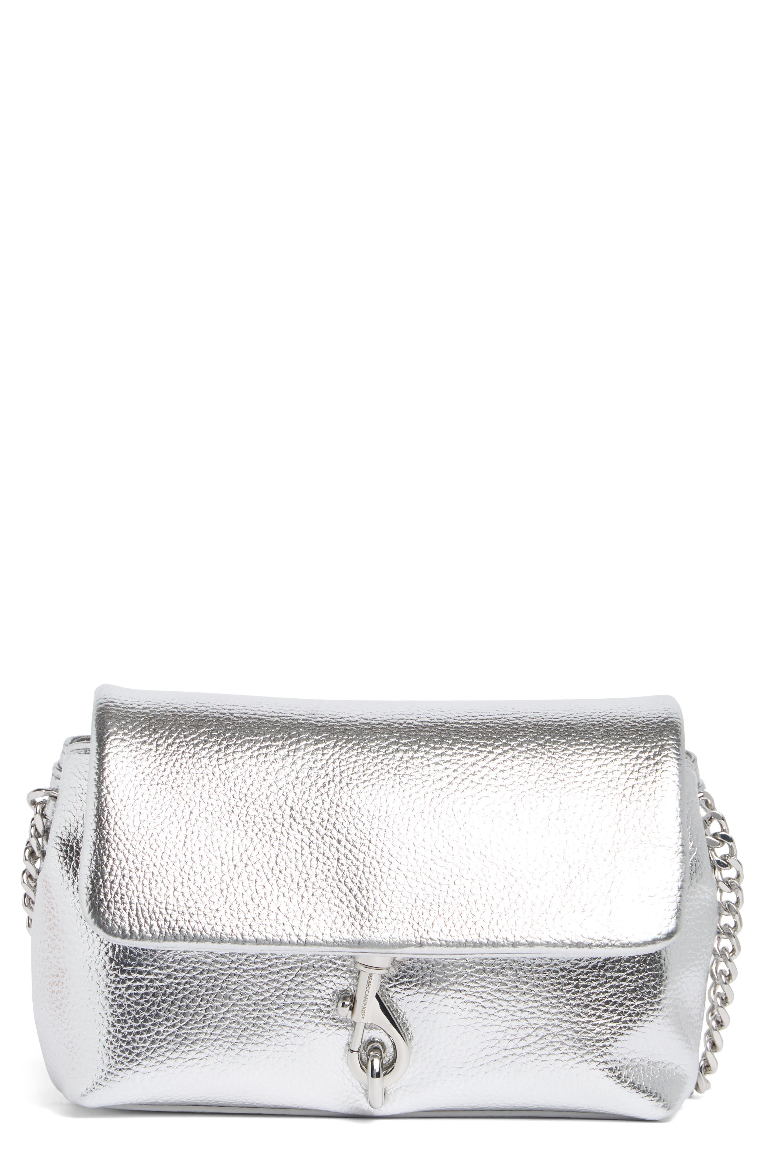Rebecca Minkoff Metallic Leather Flap Crossbody Bag